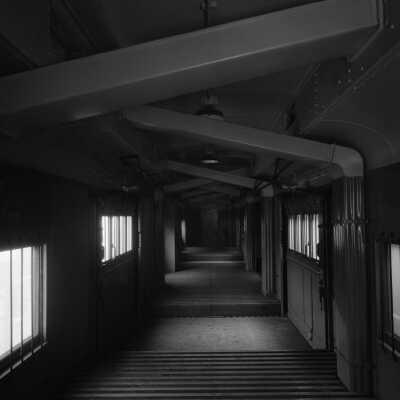 Photograph, Canadian National Railways (CNR) Express fruit car No. 8772 - interior view.