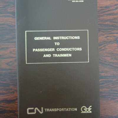 CN General Instructions to Passenger Conductors and Trainmen