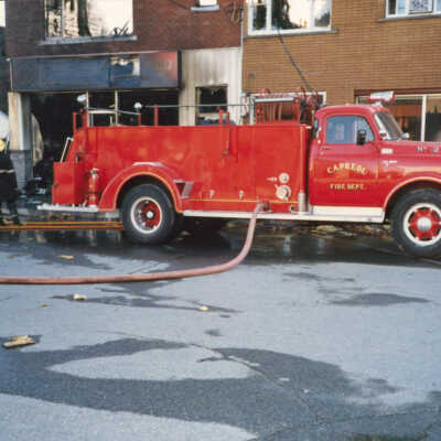 Photograph, Capreol Hardware Store Fire, May 2nd 1986.