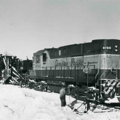 Photograph, Canadian Pacific Locomotive 8784, Winter.