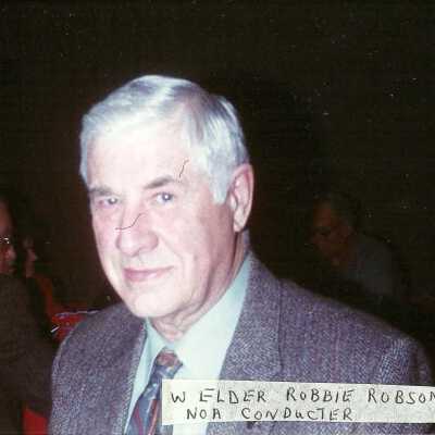 Photograph, W. Elder Robbie Robson, Conductor.
