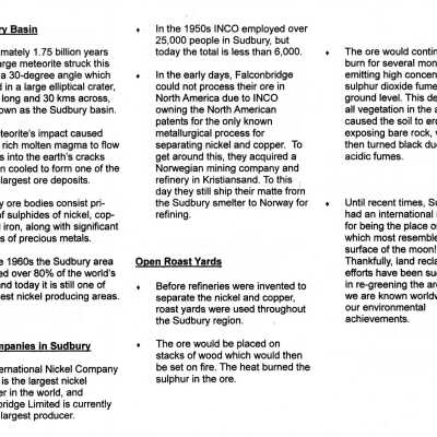 Document, NORMHC Mining Room Part II.