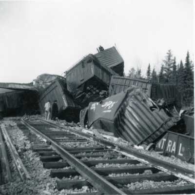 Photograph, Nakina Train Wreck, 404, March 10th 1965.