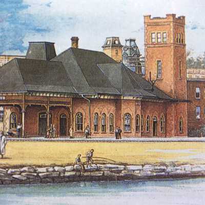 Photograph, CNR Barrie Station, Barrie, Ontario, 1940.