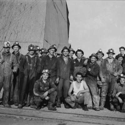 Photograph, INCO Miners, Sudbury, Ontario.