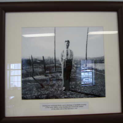 Photograph - Unidentified man standing in a field