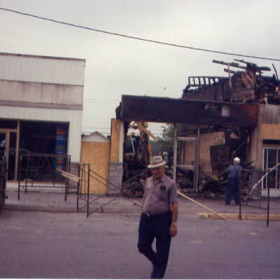 Photograph, Capreol Hardware Store Fire.