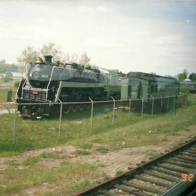 Photograph, CNR Locomotive 6060, Prescott Park, Capreol, Ontario.