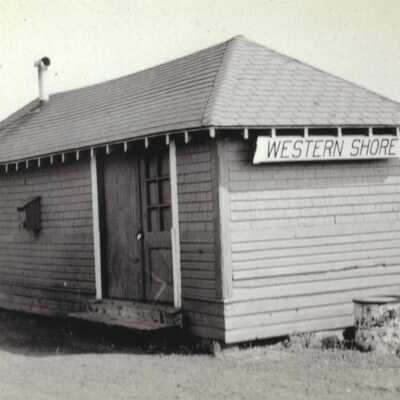 Photograph, CNR Station at Western Shore, Nova Scotia.