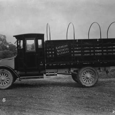 Photograph, Canadian National Railways (CNR) Express truck.