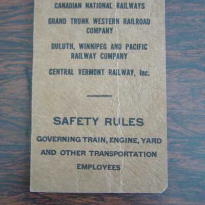 Safety Rules Governing Train, Engine Yard and Other Transportation Employees