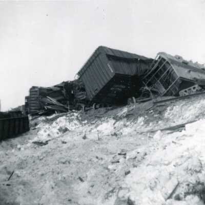 Photograph, Nakina Train Wreck, 404, March 10th 1965.