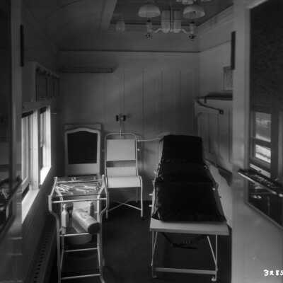 Photograph, Canadian National Railways (CNR) First aid car for North Country Lines.
