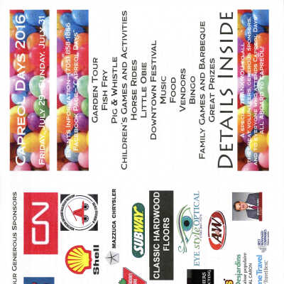 Capreol Days 2016 Flyer Ad
