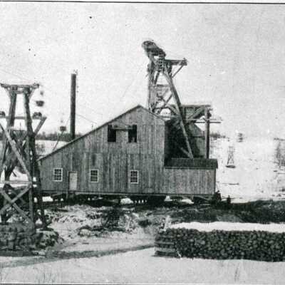 Photograph, Victoria Mines,Aerial Cableway to Roast Beds and Works.