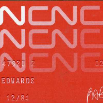 Canadian National Card Belonging to CM Edwards