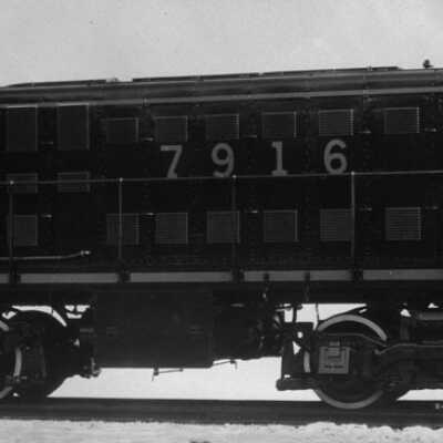 Photograph, Grand Trunk Western diesel locomotive No. 7916.