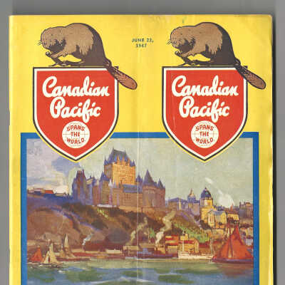 Canadian Pacific Timetable 1947