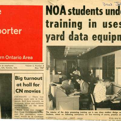 Newspaper, The CN Reporter, "NOA Students undergo training in uses of yard data equipment".