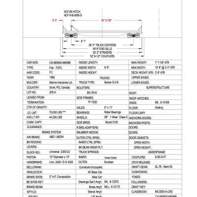 Document, Rolling Stock Plan, Canadian National Railway, CN685800-685999.