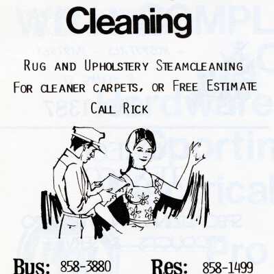 Photograph, R.G. Carpet Cleaning, Capreol, Ontario.