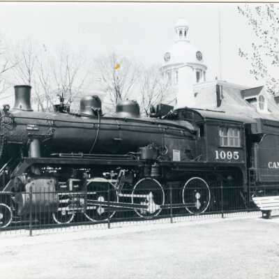 Photograph, CPR-D10 on display at Kingston Ontario, April 20, 1979.