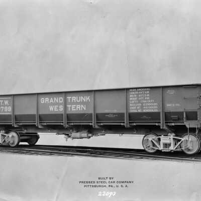 Photograph, Grand Trunk Western Freight service car.