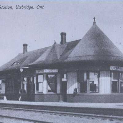 Photograph, CNR Station at Uxbridge, Ontario.