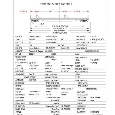 Document, Rolling Stock Plan, Canadian National Railway, CN688400-688481.