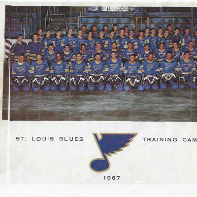 Copy, Colour Photograph. St Louis Blues Training Camp 1967