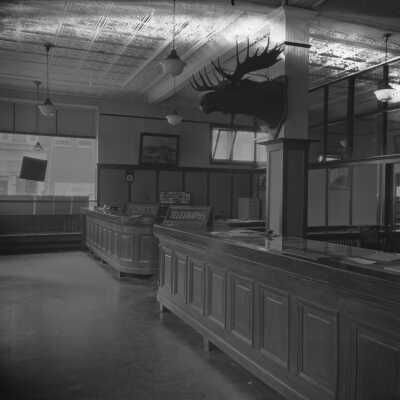 Photograph, CNR Ticket Office, North Bay, Ontario.