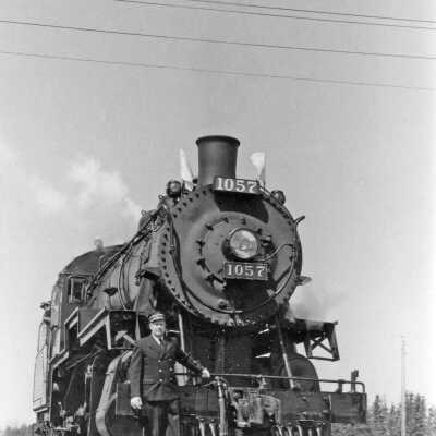 Photograph, Canadian Pacific Locomotive 1057.