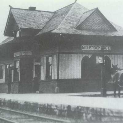 Photograph, CNR Station at Millbrook Junction, Ontario.