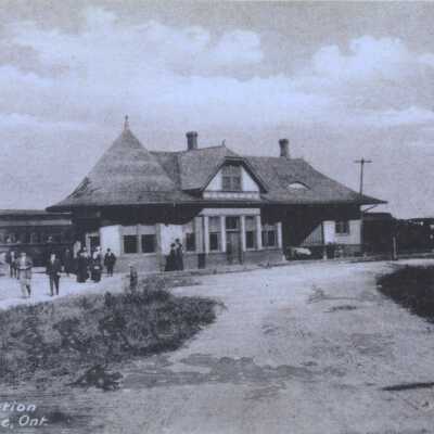 Photograph, CNR Station at Uxbridge, Ontario.