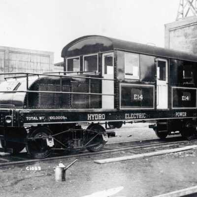 Photograph, Hydroelectric Power Commission Locomotive E14, From Merilees.