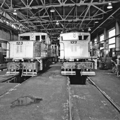 Photograph - INCO electric Locomotives nos. 123 and 122
