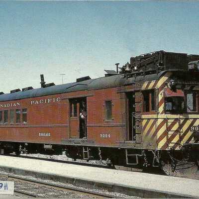 Photograph, CPR Locomotive 9004 at Guelph, Ontario.