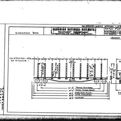 Document, Rolling Stock Plan, Canadian National Railway, CN690060-094.
