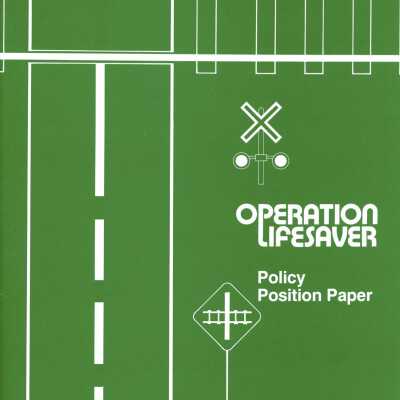 Document, Operation Lifesaver Policy Position Paper.