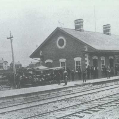 Photograph, CNR Station at Lindsay, Ontario.