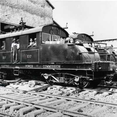Photograph, Hydroelectric Power Commission Locomotive E17, from Merilees.