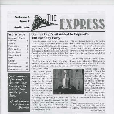 Capreol Express (Volume 3, Issue 7) Cover Page