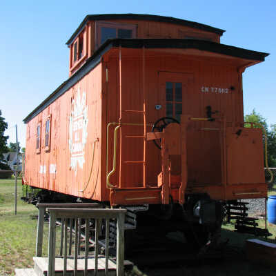 Photograph, CNR Caboose, Prescott Park.