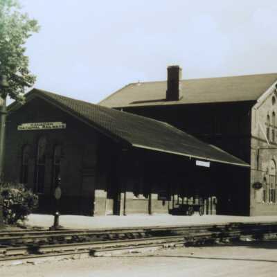 Photograph, CNR Station at Peterborough, Ontario.