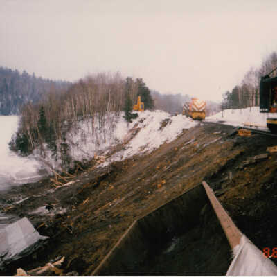 Photograph, Train Derailment, 1988, Set of 175 Pictures.