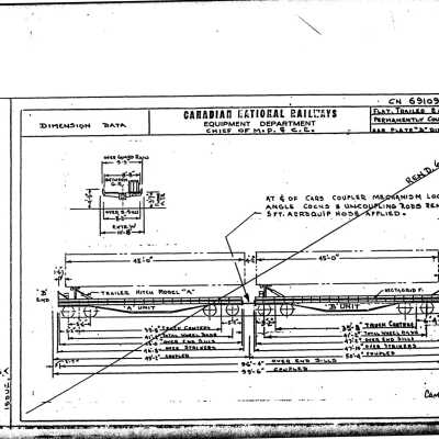 Document, Rolling Stock Plan, Canadian National Railway, CN691099.