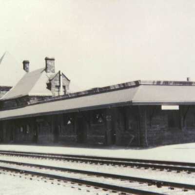 Photograph, CNR Station at Amherst, Nova Scotia.