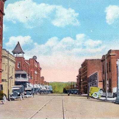 Photograph, Elm Street, Nickel Range Hotel, Balmoral Hotel, Sudbury, Ontario.