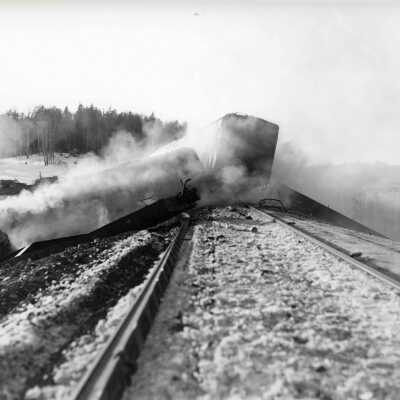 Photograph, Ontario Provincial Police, CPR Wreck Photographs.
