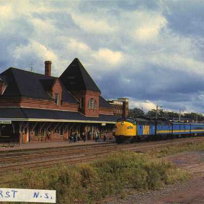 Photograph, CNR Station at Amherst, Nova Scotia.